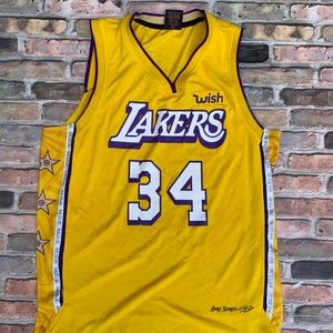 Lakers Shaquille O’Neal Lakers Jersey XL Home Links Marketing Retro Yellow
